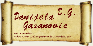 Danijela Gašanović vizit kartica